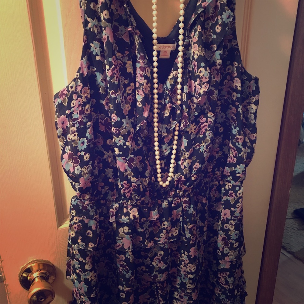 Flower pattern dress